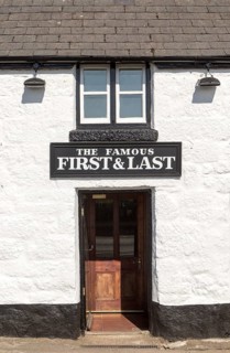 The Famous First and Last pub, Sennen village, Land's End, Cornwall, England, UK