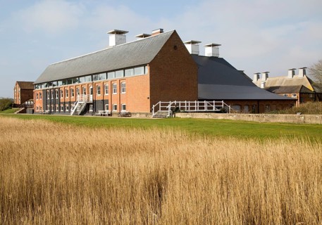 Concert Hall at Snape Maltings in converted industrial building, Suffolk, England, UK