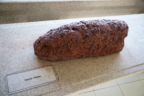 Escarias Soldades rock sample geology display, Casa de los Volcanes volcanic study centre,