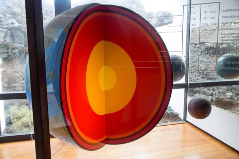Model of planet Earth internal structure, Timanfaya Volcano Interpretation and Visitor Centre,