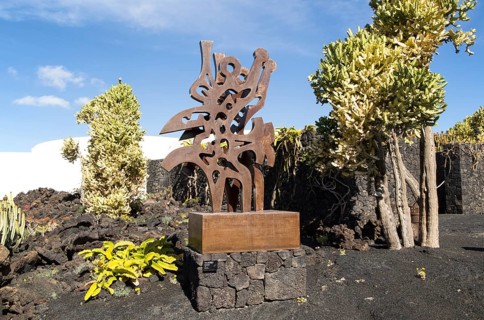 'El Triunfador' sculpture, Fundación César Manrique, Taro de Tahíche, Lanzarote, Canary islands,