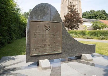 USA Air Force 95th Bomb Squadron memorial, Horham, Suffolk, England, UK
