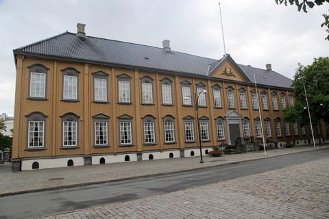 Stiftsgarden palace in city of Trondheim, Norway, Europe