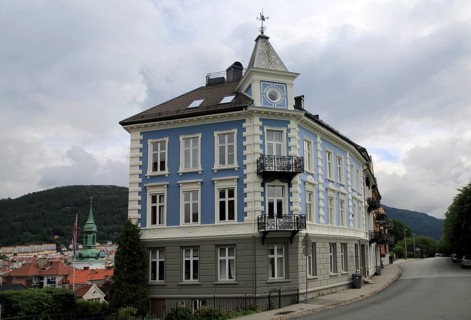 Historic housing in Nordnes area, city of Bergen, Norway, Europe