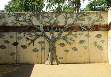 Bronze Tree sculpture at Royal Botanic Gardens, Kew, London, England, UKEngland, UK by Engineered