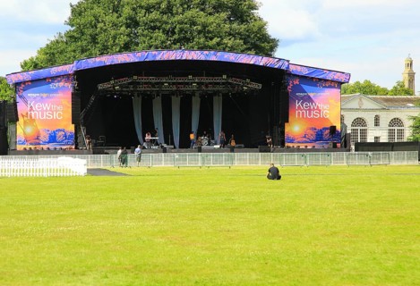 Kew the Music stage summer 2016, at Royal Botanic Gardens, Kew, London, England, UK