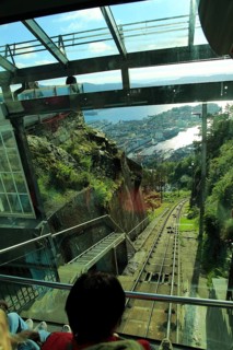 Floibanen funicular railway train carriage, Bergen, Norway, Europe