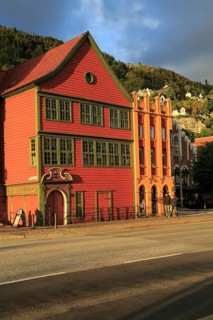 The Hanseatic museum building, Bryggen area, city centre of Bergen, Norway, Europe