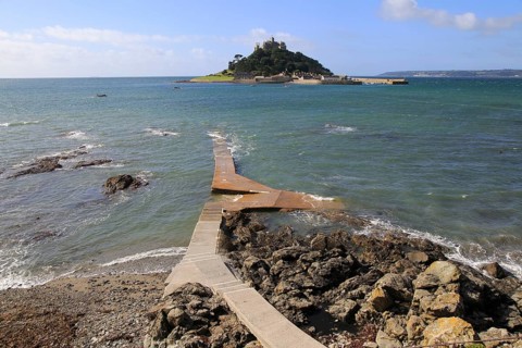 Saint Michael's Mount island, Marazion, Cornwall, England, UK