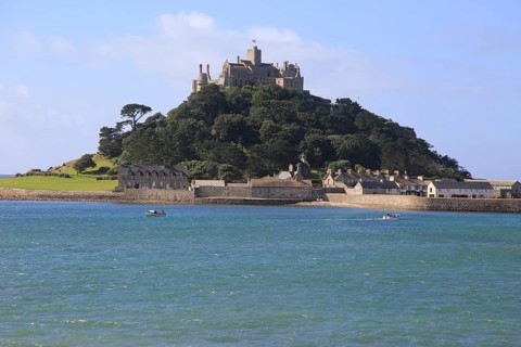 Saint Michael's Mount island, Marazion, Cornwall, England, UK