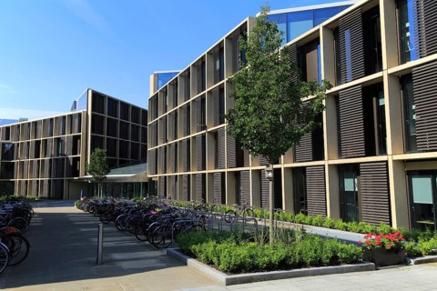 Modern buildings in the Radcliffe Observatory Quarter area, University of Oxford, England, UK