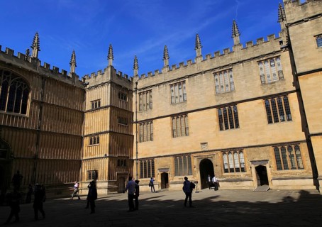 Quadrangle of the Bodleian Library University of Oxford, England, UK