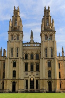 All Souls College buildings, University of Oxford, England, UK