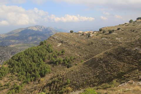 Carboniferous limestone landscape, near Benimaurell, Vall de Laguar, Marina Alta, Alicante
