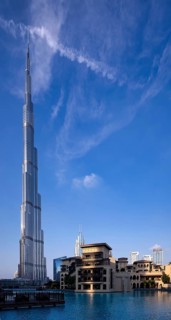Burj Khalifa, Souk Al Bahar, Shopping Centre, Lake Burj Khalifa, Logo EMAAR, Downtown, Financial