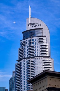 Hotel The Address Downtown, Skyscrapers, High-rise buildings, Financial District, Logo EMAAR,