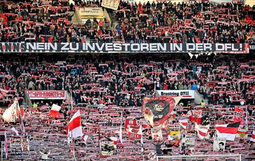 Transparent, fan poster, banner, poster, banner, fan campaign NO TO INVESTORS IN THE DFL,