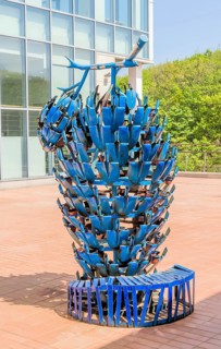 Sculpture: Seed of Wind, Seed of Wish, by Kim Bora, at DMZ Peace Park in Goseong, South Korea, Asia