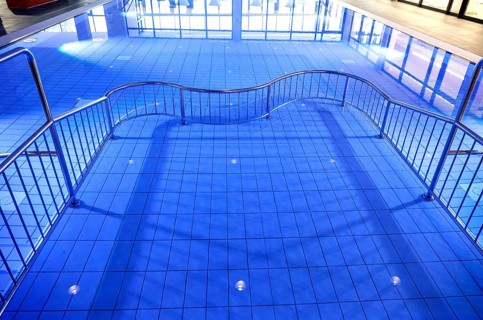 View of the reopened Tiergarten municipal swimming pool, Berlin, 22/01/2024