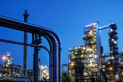Bp Ruhr Öl GmbH refinery in Gelsenkirchen Horst, 10 April 2022