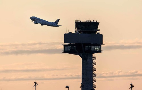 An Airbus of the airline Brussels takes off at BER Airport, Berlin Brandenburg, Schönefeld, 28