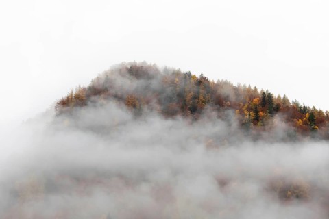View of autumn colors in the Italian mountains, Valle Vigezzo Italy