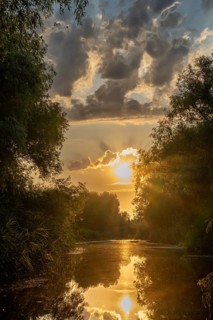 Canal, Danube Delta, Romania, Europe