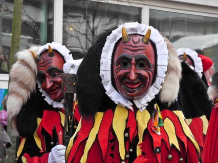 Mask, parade of the Swabian-Alemannic carnival in Villingen-Schwenningen, Baden-Württemberg,