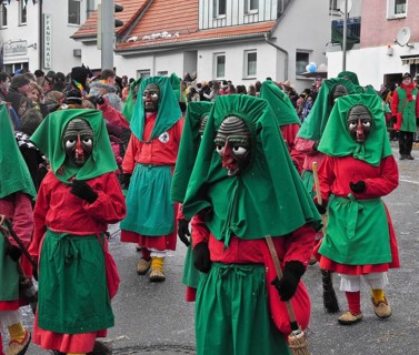 The Sauerwasenhexe, parade of the Swabian-Alemannic carnival in Villingen-Schwenningen,