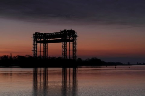 Tourist infrastructure, the former Karnin lift bridge for railway traffic is a technical monument,