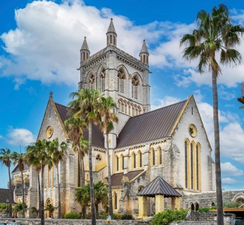 Anglican Cathedral of the Holy Trinity inside Hamilton Bermuda