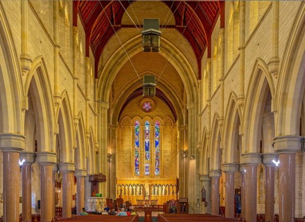Anglican Cathedral of the Holy Trinity inside Hamilton Bermuda