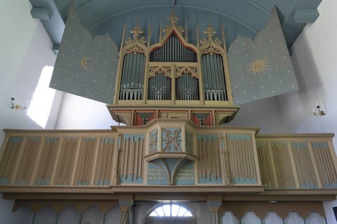 Organ of the Evangelical Reformed Church of Krummhörn-Rysum, Germany, Europe