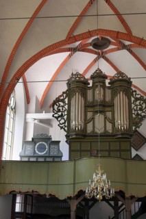 Organ of the Protestant Reformed Church in Krummhörn-Hinte, Germany, Europe