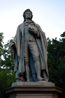 Schiller monument, sculpture, Frankfurt am Main, Hesse, Germany, Europe