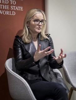 Charlotte Hogg, Executive Vice President and Chief Executive Officer (CEO) for Visa's European