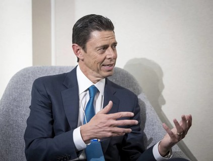 Scott C. Nuttall, CEO KKR, Kohlberg Kravis Roberts & Co, pictured during the World Economic Forum
