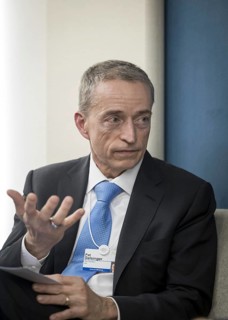 Patrick Paul (Pat) Gelsinger, CEO Chief Executive Officer Intel, pictured during the World Economic