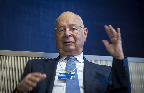 Klaus Schwab, founder of the World Economic Forum WEF, photographed during the World Economic Forum