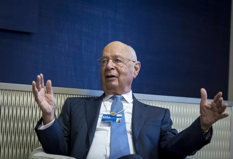 Klaus Schwab, founder of the World Economic Forum WEF, photographed during the World Economic Forum