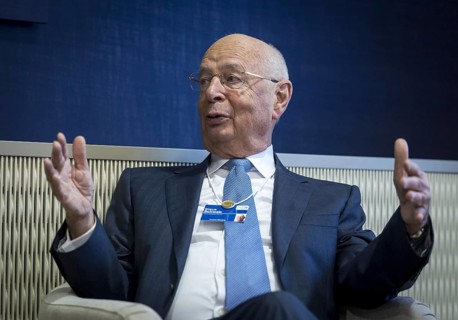 Klaus Schwab, founder of the World Economic Forum WEF, photographed during the World Economic Forum
