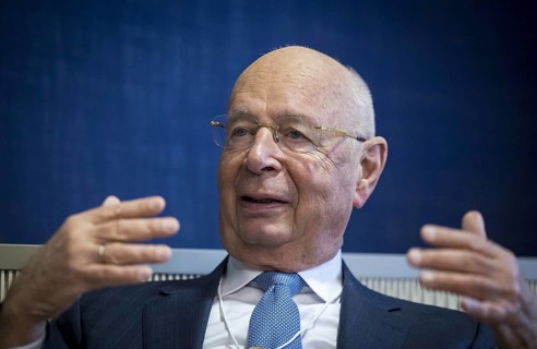 Klaus Schwab, founder of the World Economic Forum WEF, photographed during the World Economic Forum