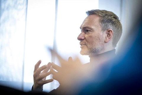 Christian Lindner (FDP), Federal Minister of Finance, photographed during his participation in the