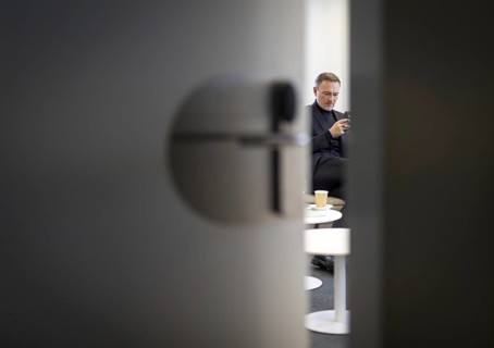 Christian Lindner (FDP), Federal Minister of Finance, photographed during his participation in the