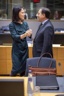 Annalena Bärbock, (Green) Federal Foreign Minister, takes part in the Council on Foreign Relations.