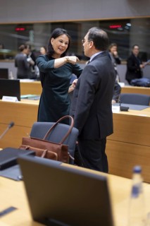 Annalena Bärbock, (Green) Federal Foreign Minister, takes part in the Council on Foreign Relations.