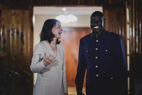(L-R) Annalena Bärbock (Alliance 90/The Greens), Federal Foreign Minister, and William Samoei Ruto,