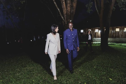 (L-R) Annalena Bärbock (Alliance 90/The Greens), Federal Foreign Minister, and William Samoei Ruto,