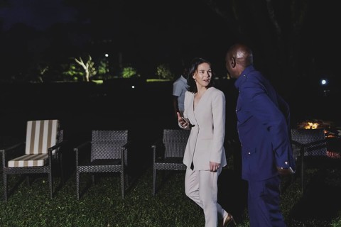 (L-R) Annalena Bärbock (Alliance 90/The Greens), Federal Foreign Minister, and William Samoei Ruto,
