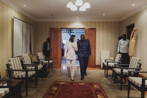 (L-R) Annalena Bärbock (Alliance 90/The Greens), Federal Foreign Minister, and William Samoei Ruto,